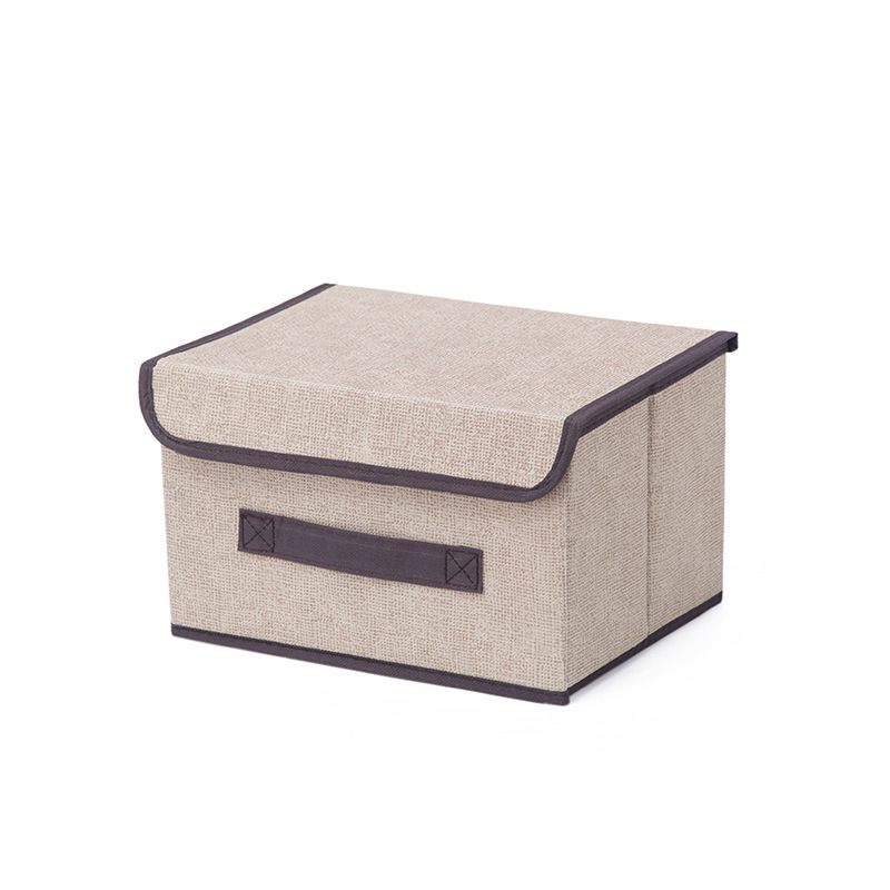 Non-Woven Foldable Storage Box With Cover, Which Can Be Used To Receive Clothing, Quilts, Food And Books