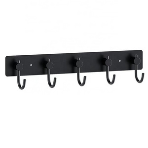 Coat Rack Thicken Stainless Steel Coat Hook Rack Wall Hook hanger Available in Wall Mounted and Adhesive Install Towel Hook