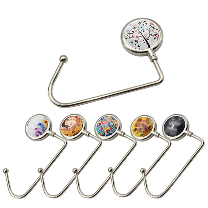 Hot selling Custom Portable Purse Hook Hanger for Table Handbag Hanger Holder Womens Bag holders