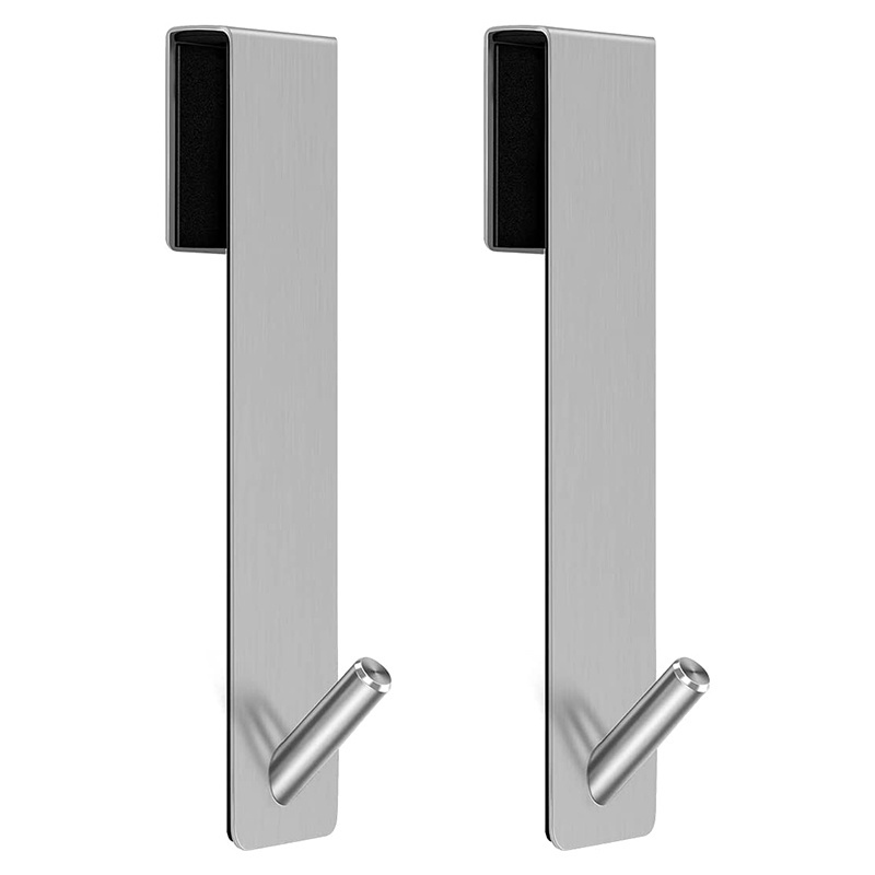 Shower Door Hooks Extended Towel Hooks Over The Door Hooks for Bathroom Frameless Glass Shower Door hanger Stainless Steel