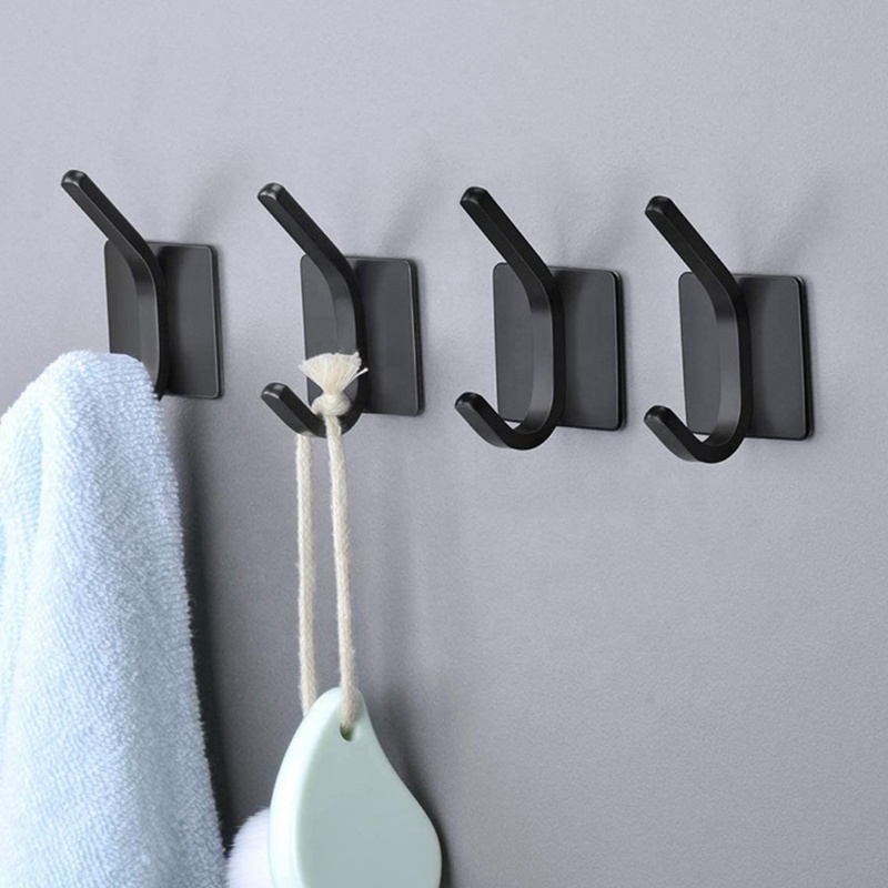 Hot selling Towel Hook/Adhesive Hooks 304 Stainless Steel Heavy Duty Wall Hooks for Coat/Robe/Towels Stick on Bathroom/Kitchen