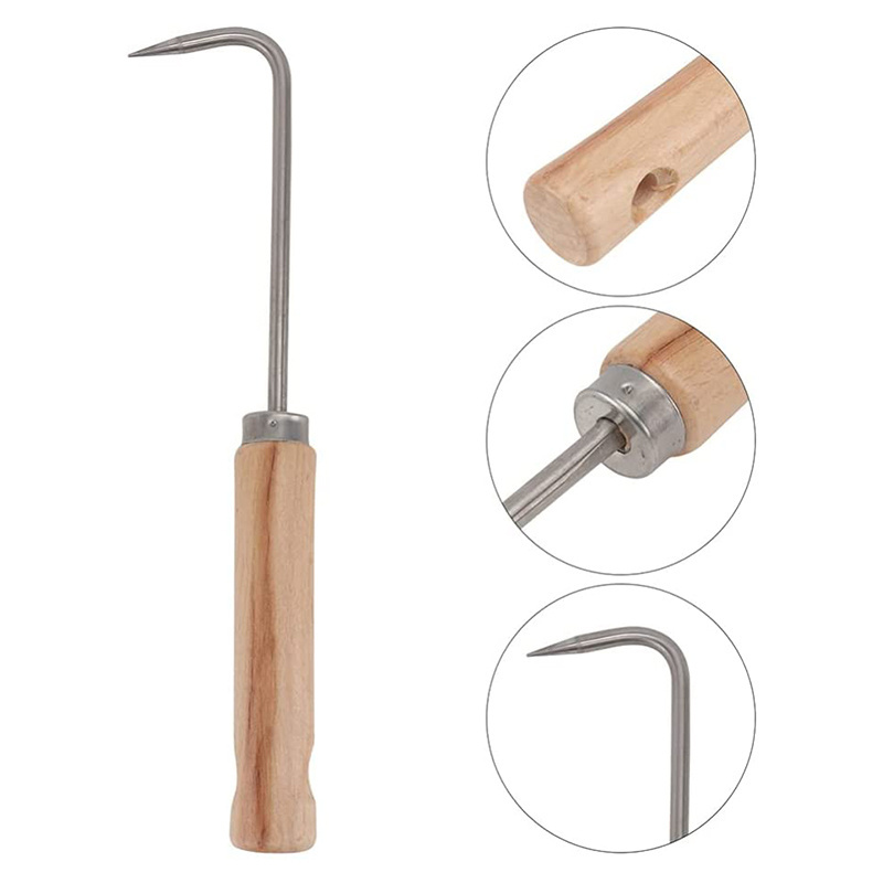 High quality Weeder remover & Cultivator Garden Hand Tool Stainless Steel Garden Weeding Tool Single-Claw Root Hook