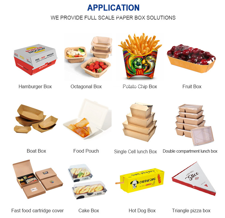 Automatic Paper Lunch Boxes Making Machines Good Price Fast Food Box Forming Making Machines