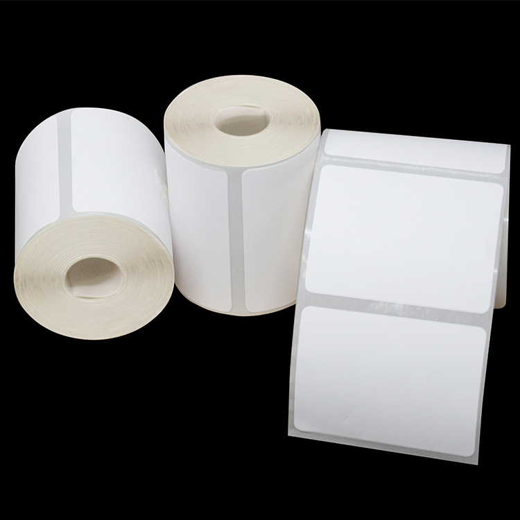 Factory cheap price direct thermal paper roll self-adhesive custom own brand paper label Custom blank labels stickers