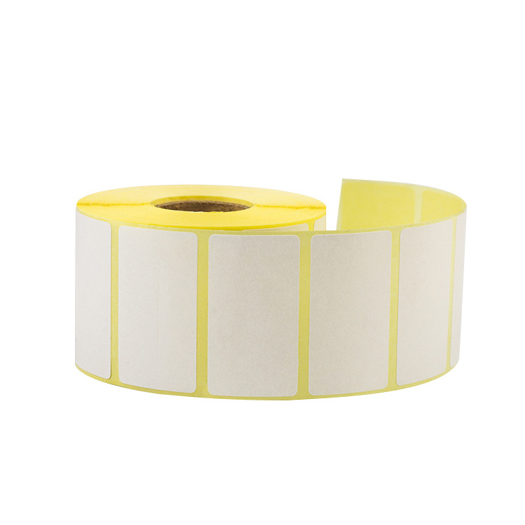 Factory cheap price direct thermal paper roll self-adhesive custom own brand paper label Custom blank labels stickers