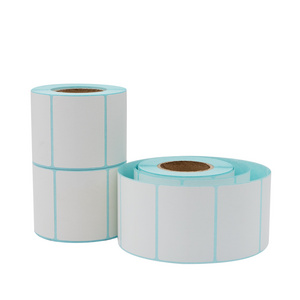 Factory cheap price direct thermal paper roll self-adhesive custom own brand paper label Custom blank labels stickers