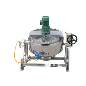 Industrial Jacketed Kettle/Steam Cooker/Soup Jacketed Pot With Agitation Corn Sirup Sugar Syrup Mixing Kettle Cooking Kettle