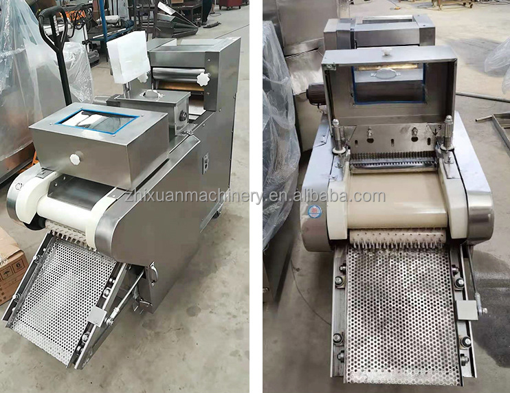 High efficiency stainless steel chinchin snack cutting machine round shape chin chin making machine