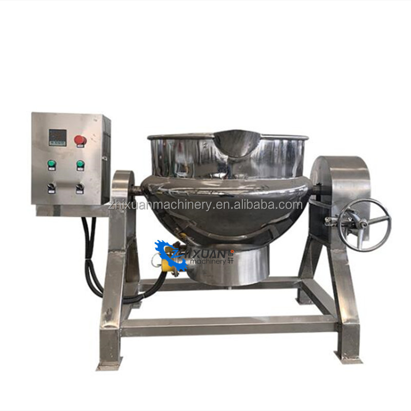 Industrial Jacketed Kettle/Steam Cooker/Soup Jacketed Pot With Agitation Corn Sirup Sugar Syrup Mixing Kettle Cooking Kettle