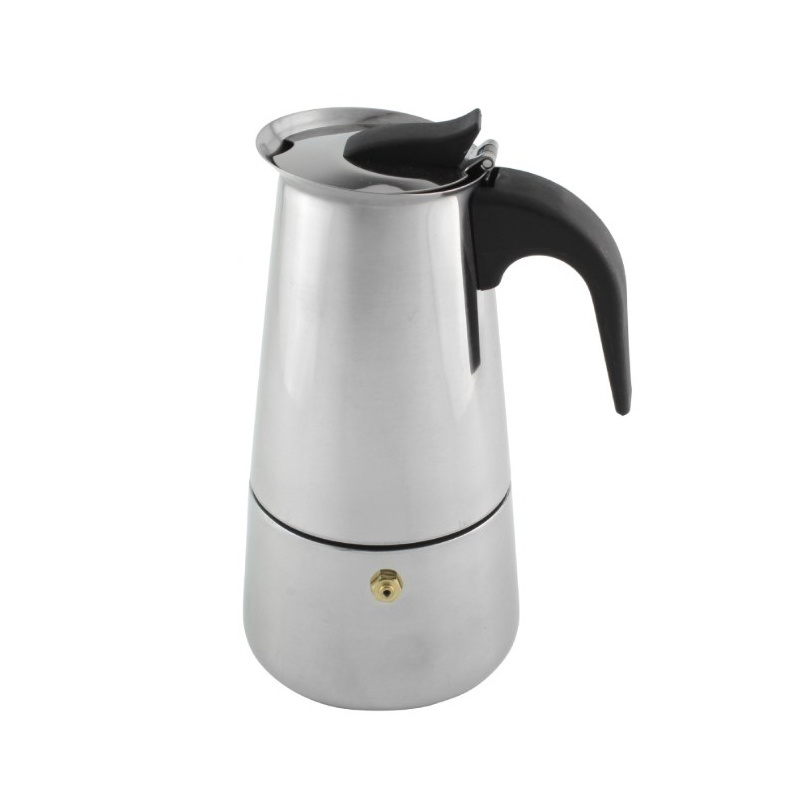 Top Sale Best Quality Stainless Steel 304 Coffee Maker Moka Pot 6-Cup