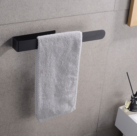 SUS 304 Stainless Steel Brushed U Shaped Design Hand Towel Holder Self Adhesive Bathroom Towel Bar Towel Rack for Shower Room