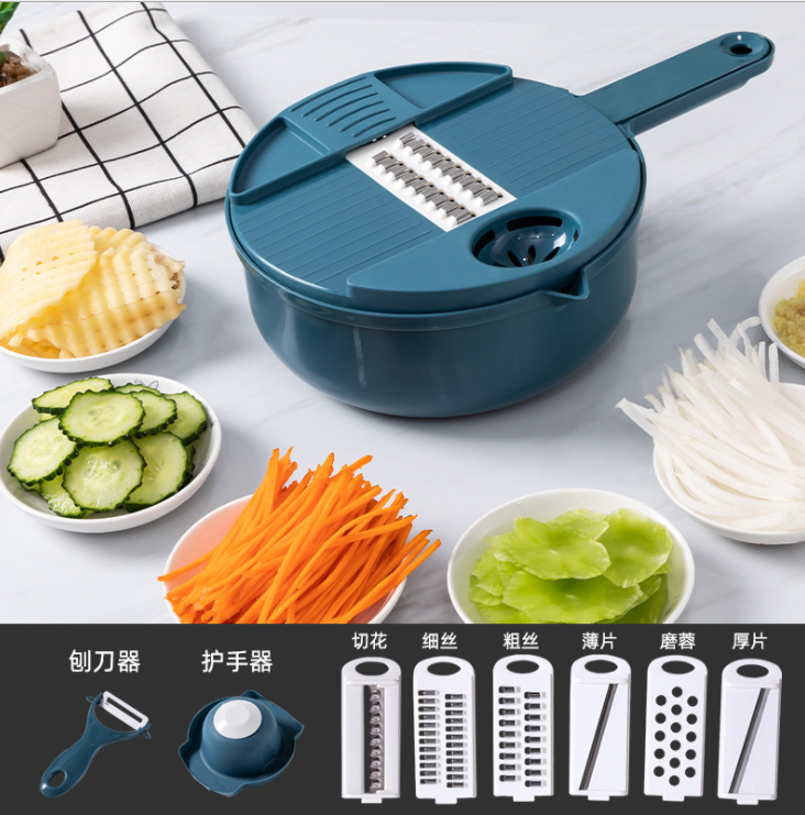 Multi-Function Cutting Food Potato Carrot Veggie Grater Chopper Kitchen Cutting Machine Cheese Grater