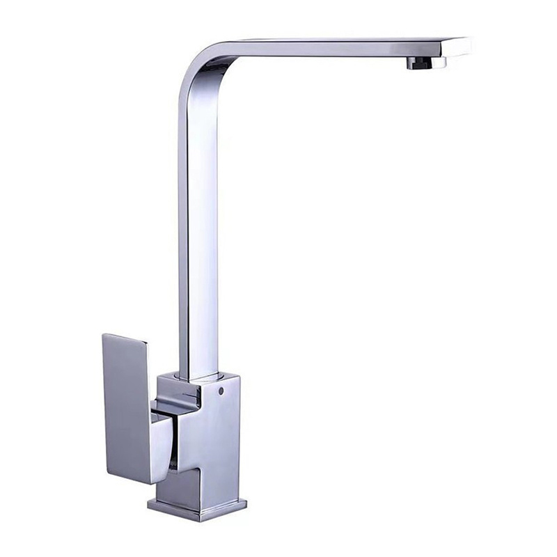 Copper basin hot and cold basin faucet bathroom can rotate zinc alloy square basin faucet 360 degrees hot sale faucet