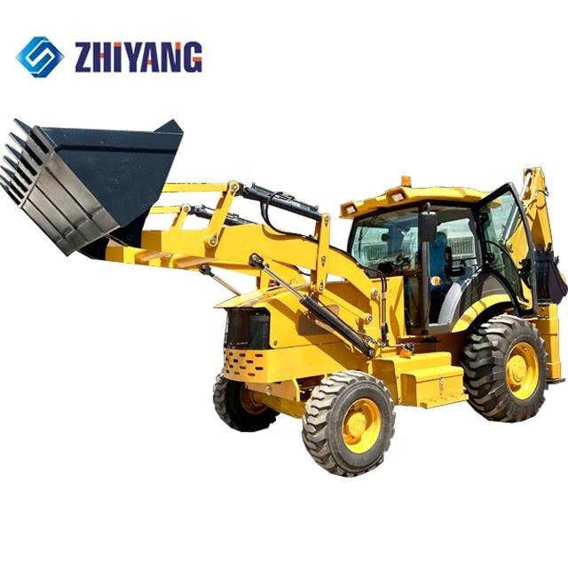 new type construction machine front backhoe loader with different type tires