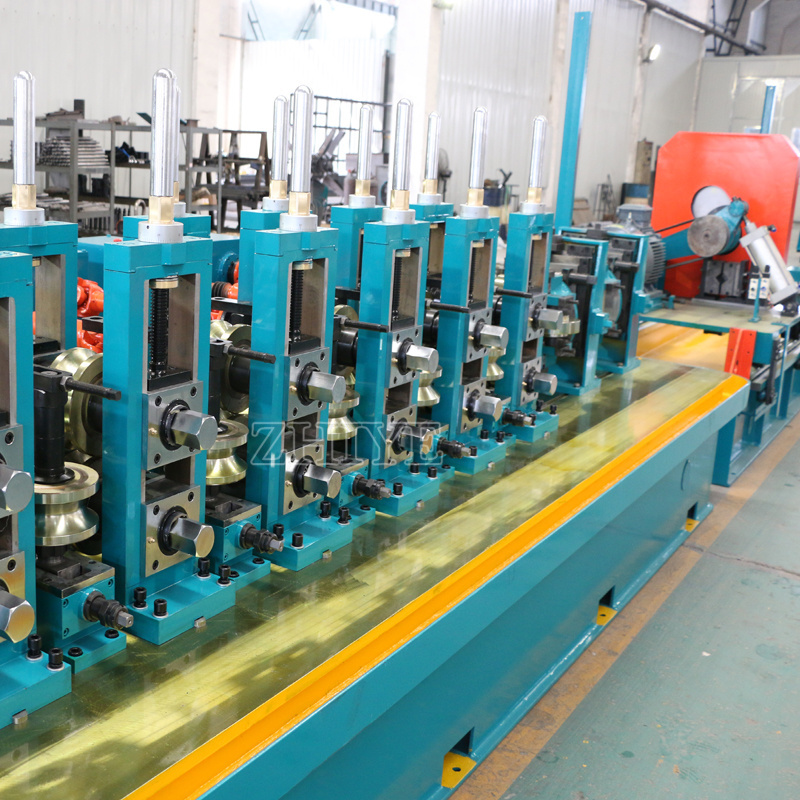 making square steel profiles weld pipe roll forming machine