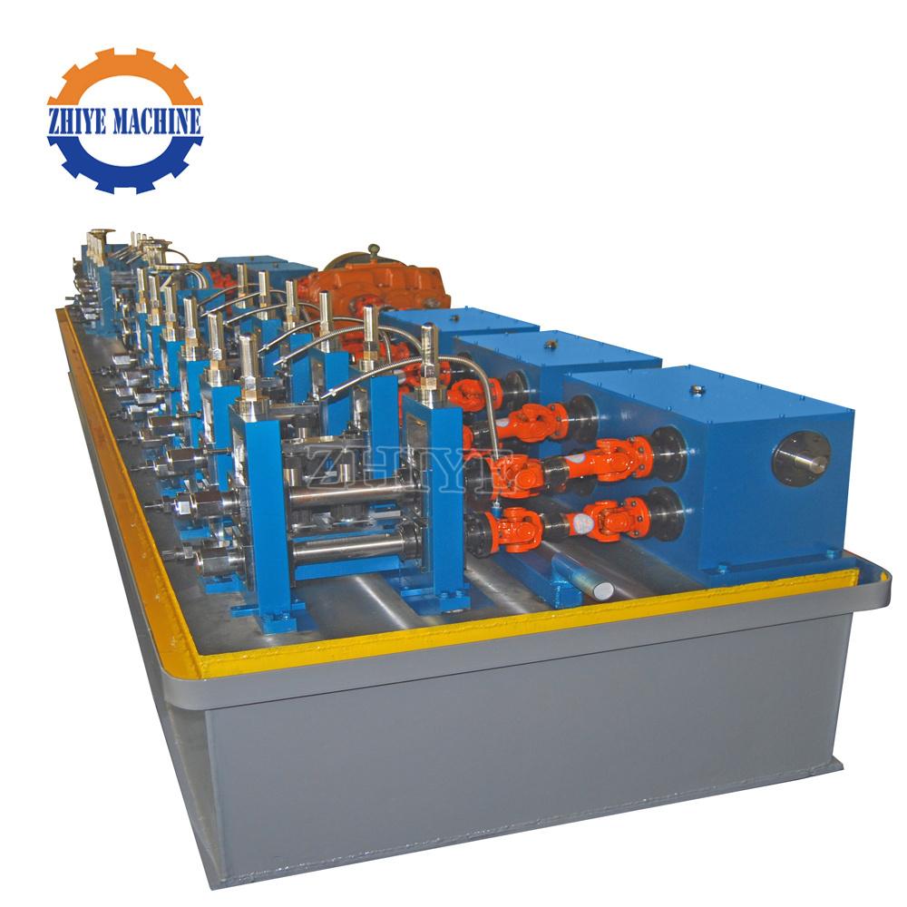 making square steel profiles weld pipe roll forming machine