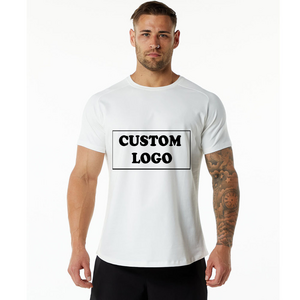 offer free sample High Quality Blank Cotton Sport Tee Shirt Printed Logo Slim Fit T-Shirt Custom Men T Shirt