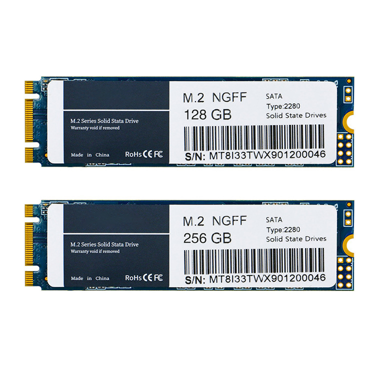 Factory Price Wholesale NGFF M.2 Sata SSD 1tb 512gb 256gb 128gb Hard Disk 2280mm NGFF M2 Sata SSD Drive for Laptop Desktop