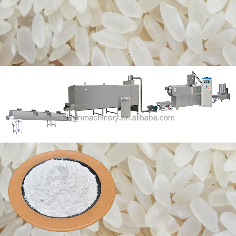 Rice Extruder Twin-screw Extruder Corn Flakes Cereal Puffing Instant Cooking Processing Equipment Snack Puffed Production Line