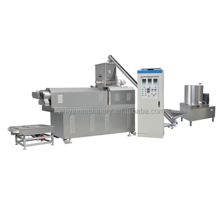 Rice Extruder Twin-screw Extruder Corn Flakes Cereal Puffing Instant Cooking Processing Equipment Snack Puffed Production Line