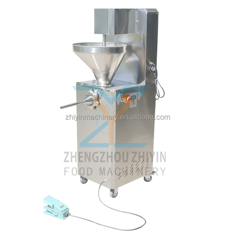 Electric Sausage Filler Machinery Sausage Processing Mixer Hydraulic Bind Sausage Single Head Enema Machine