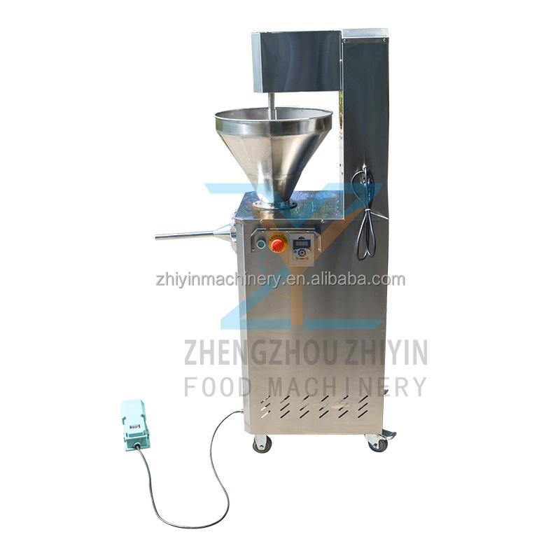 Electric Sausage Filler Machinery Sausage Processing Mixer Hydraulic Bind Sausage Single Head Enema Machine