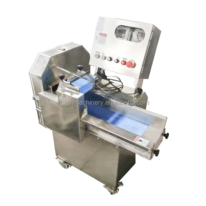 Surface Sand Blasting SUS304 Stem Vegetable Cutting Equipment Root Vegetables Onion Eggplant Dicing Shredding Machine Slicer