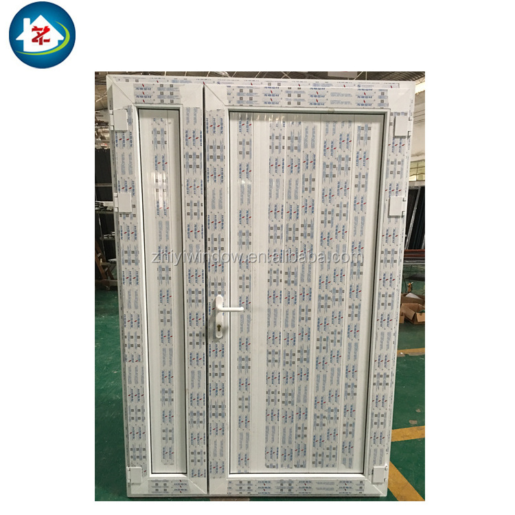 New Design Glass White Interior Pvc Door Casement Interior Door With Frame