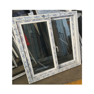 Tinted Laminated Glass UPVC Sliding Window Hurricane Windows And Doors