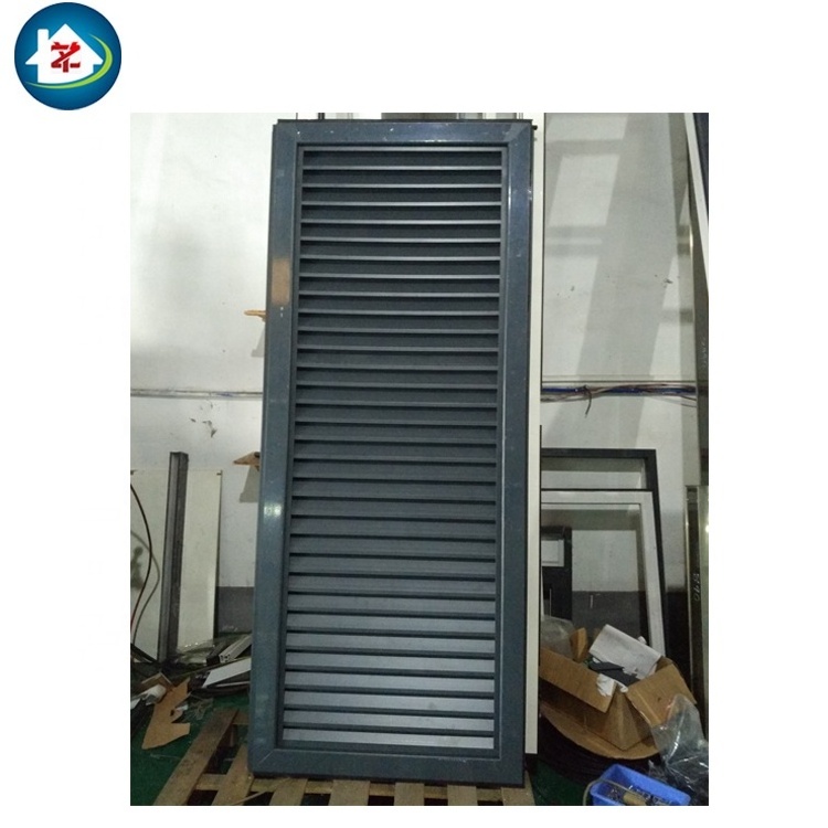 High Quality Factory Directly Wholesale Casement Aluminium Louver Door For Bathroom