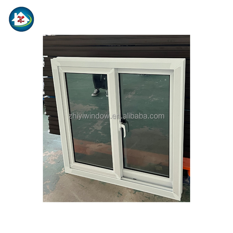 Sale white color hurricane windows impact slide 3 tracks upvc sliding glass reception windows