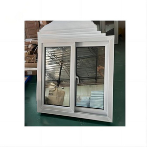 Sale white color hurricane windows impact slide 3 tracks upvc sliding glass reception windows