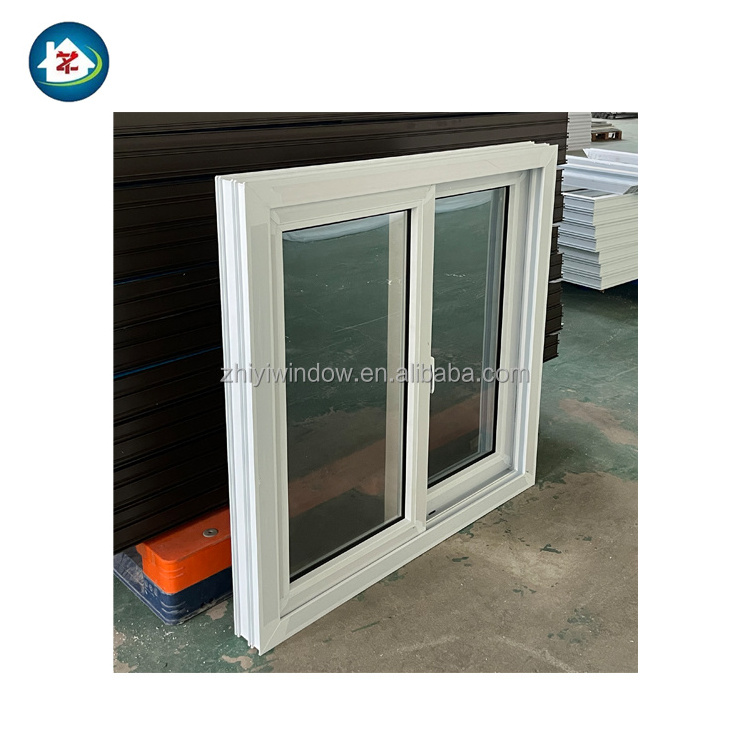 Sale white color hurricane windows impact slide 3 tracks upvc sliding glass reception windows