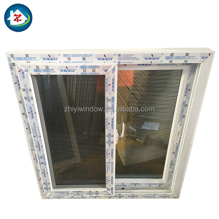 Wholesale Small Bathroom PVC Profile Sliding Windows