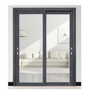 Hurricane Impact UPVC PVC Interior Windproof Vinyl Sliding Front Doors For Houses