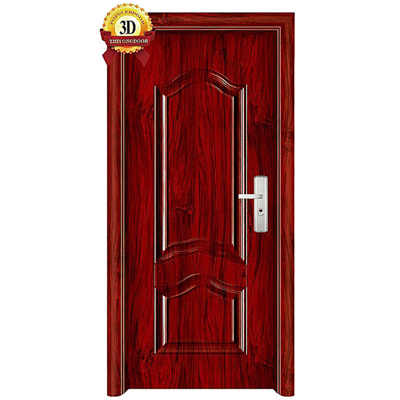 Competitive Price Custom Prehung Interior Doors Cheap Steel Panel Door With Lock