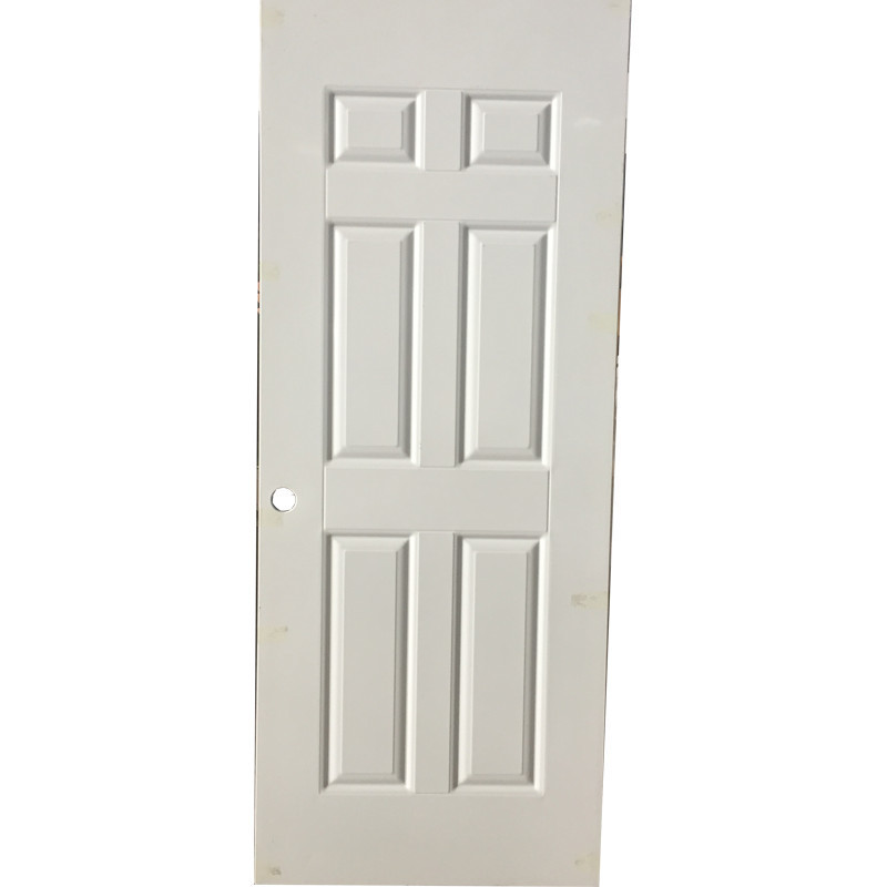 One-stop Service Cheap Steel Wood Interior Door WPC 6 Panel Bedroom Doors With Lock