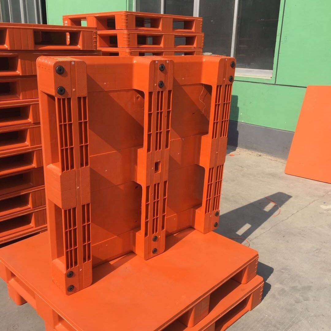 Heavy duty reusable virgin HDPE hard solid flat top closed deck plastic pallet food grade hygenic plastic pallet