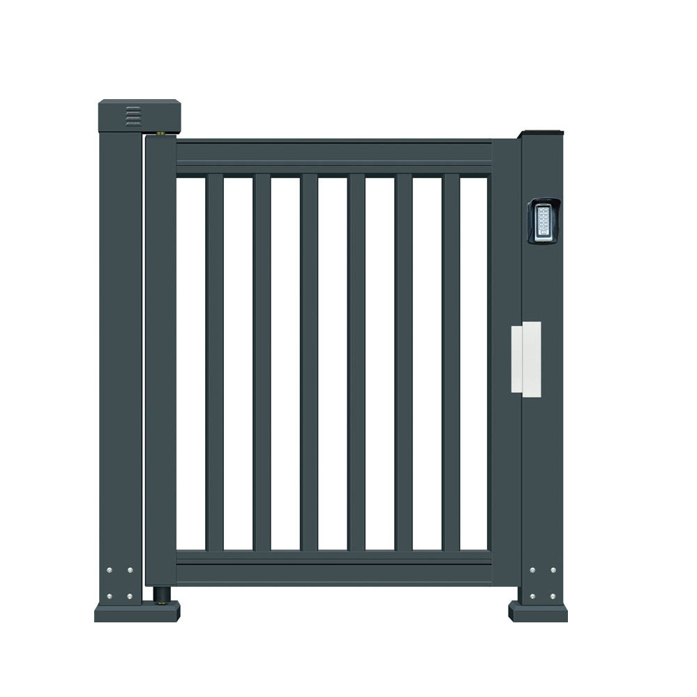 Automatic Pedestrian Walkway Aluminum Single Swing Gate Electric Folding Industrial Sliding Door