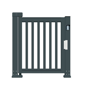 Automatic Pedestrian Walkway Aluminum Single Swing Gate Electric Folding Industrial Sliding Door