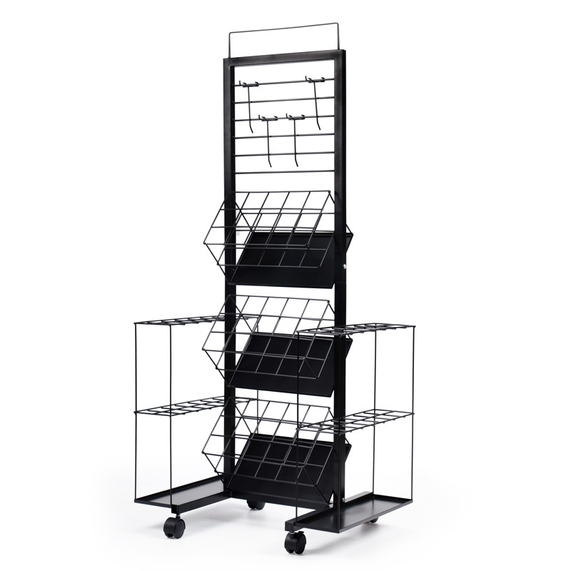 New Arrival Big Capacity Umbrella Stand Rack with Wheels for Retail Store Umbrella Display