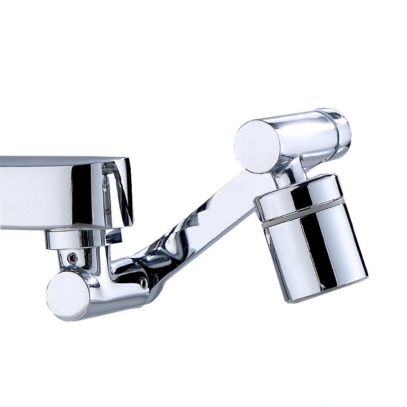 Universal Robot Arm 1080 Degree Rotating Faucet Extender with 2 Function Aerator