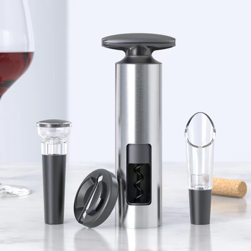 Factory Direct Stainless Steel Multi-function Cork Screw Wine Bottle Opener Set Beer Lip Opener