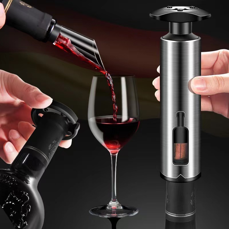 Factory Direct Stainless Steel Multi-function Cork Screw Wine Bottle Opener Set Beer Lip Opener