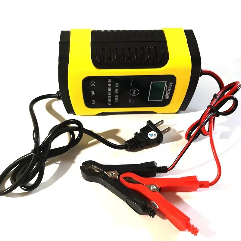 E-FAST 12V Intelligent Pulse Repair Battery Charger 12v 6A lead acid car battery charger for 4-100ah Battery Pack