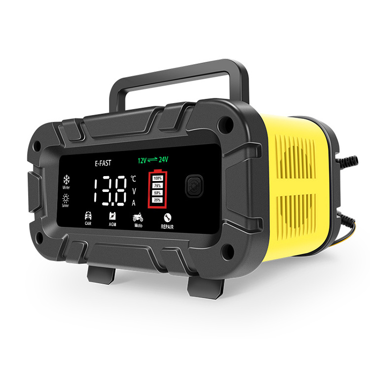 2024 new products Digital 12 Volt Car Truck Lawn Mower Boat portable electric scooter 20 amp 24v 10a trickle battery charger