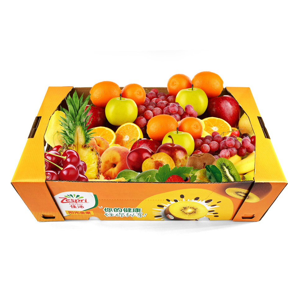 China Factory Cheap Price Corrugated Paper Fruit Vegetable Carton Packing Banana Gift Box