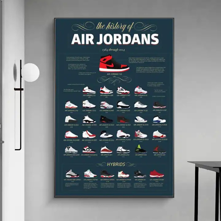 Sports Sneakers Art Canvas Painting Printing Shoes Wall Art Posters Prints Wall Pictures for Living Room Home Decor Pictures