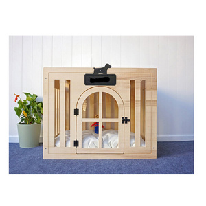 New Design Handmade Dog Crate Cat Nest Pet House Small Wooden Puppy Kennel with Door