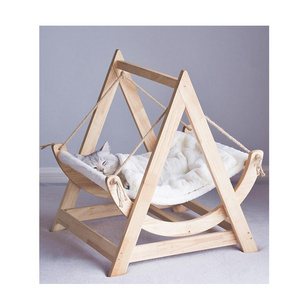 Cat Hammock Wooden Cat Bed Hammock Cat Bed